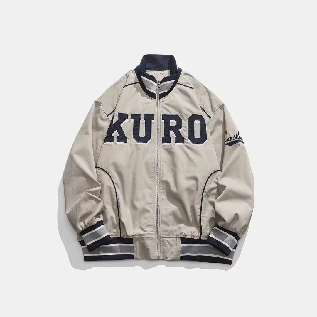 American style Retro letter Embroidery mlb coat men and women ins spring and autumn Chaopai leisure time Versatile lovers Jacket