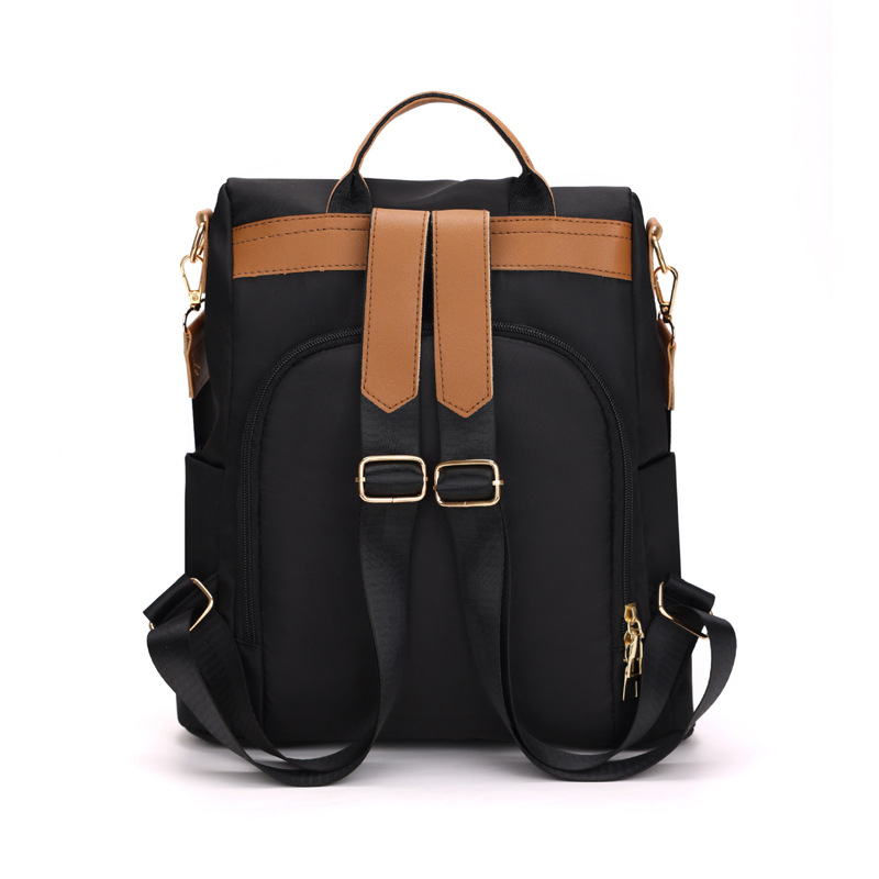 Mochila antirrobo de nailon para mujer 2023 nuevo estilo casual de gran capacidad mochila de viaje de doble uso mochila de diamantes al por mayor