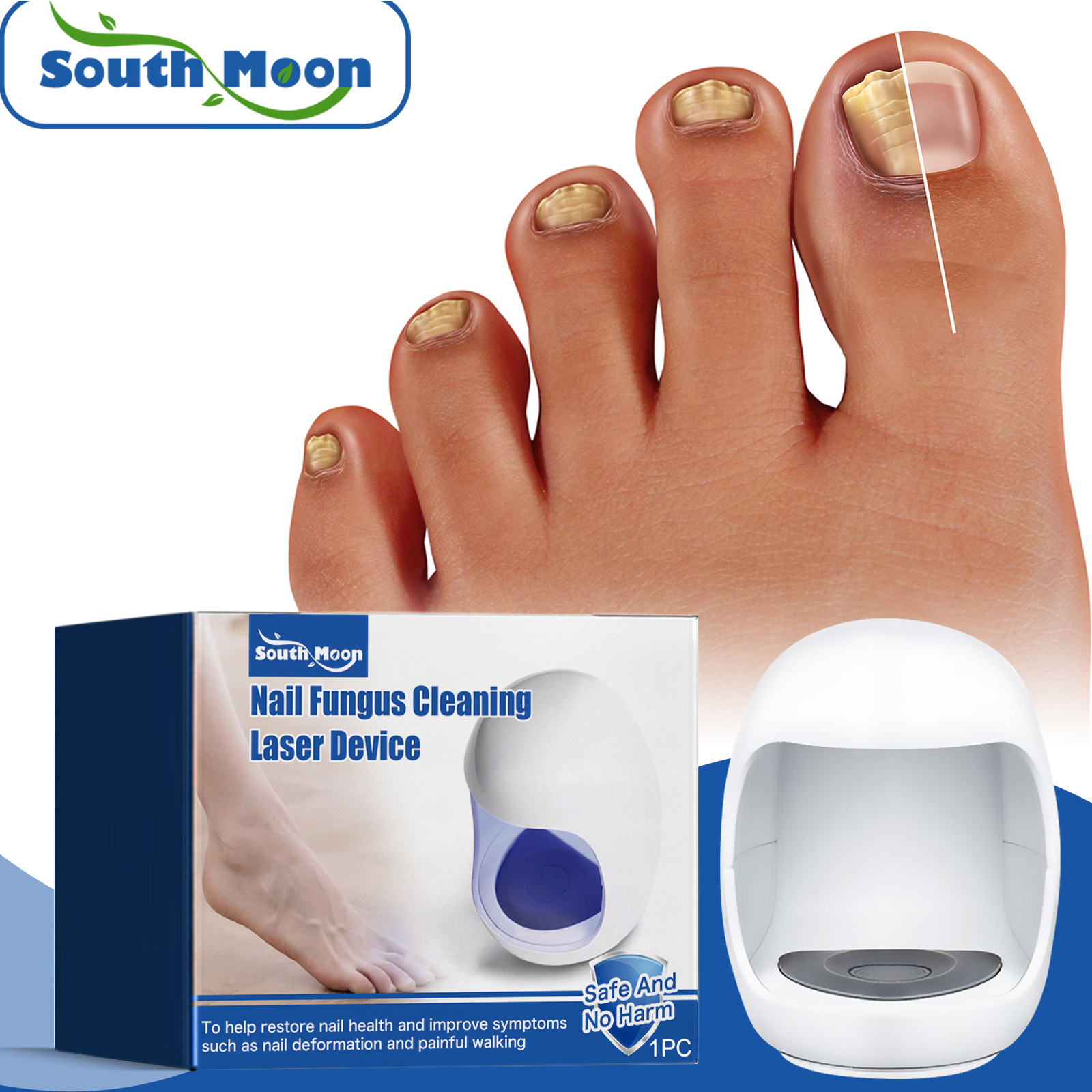 South Moon Nail Care Device Care for Hands, Feet, Nails, Ingrown Toenails, Soft Nail Care Device