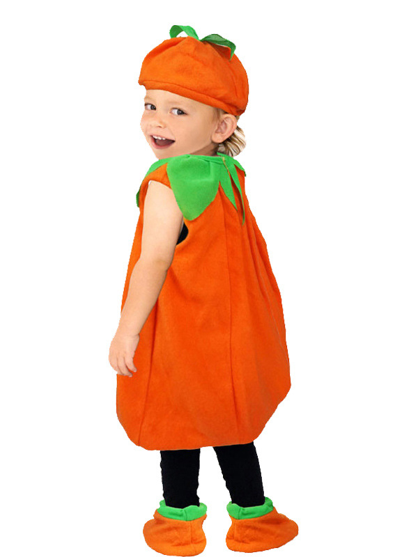 Disfraz de calabaza de Halloween para niños bebé estilo de cosplay traje de rendimiento lindo bebé de calabaza traje de comercio exterior