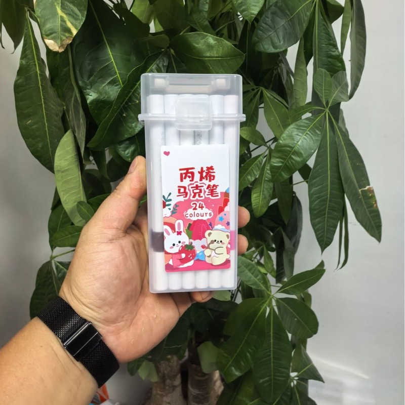 丙烯马克笔 幼儿园美术绘画专用儿童水彩笔不透色可叠色丙烯画笔|undefined