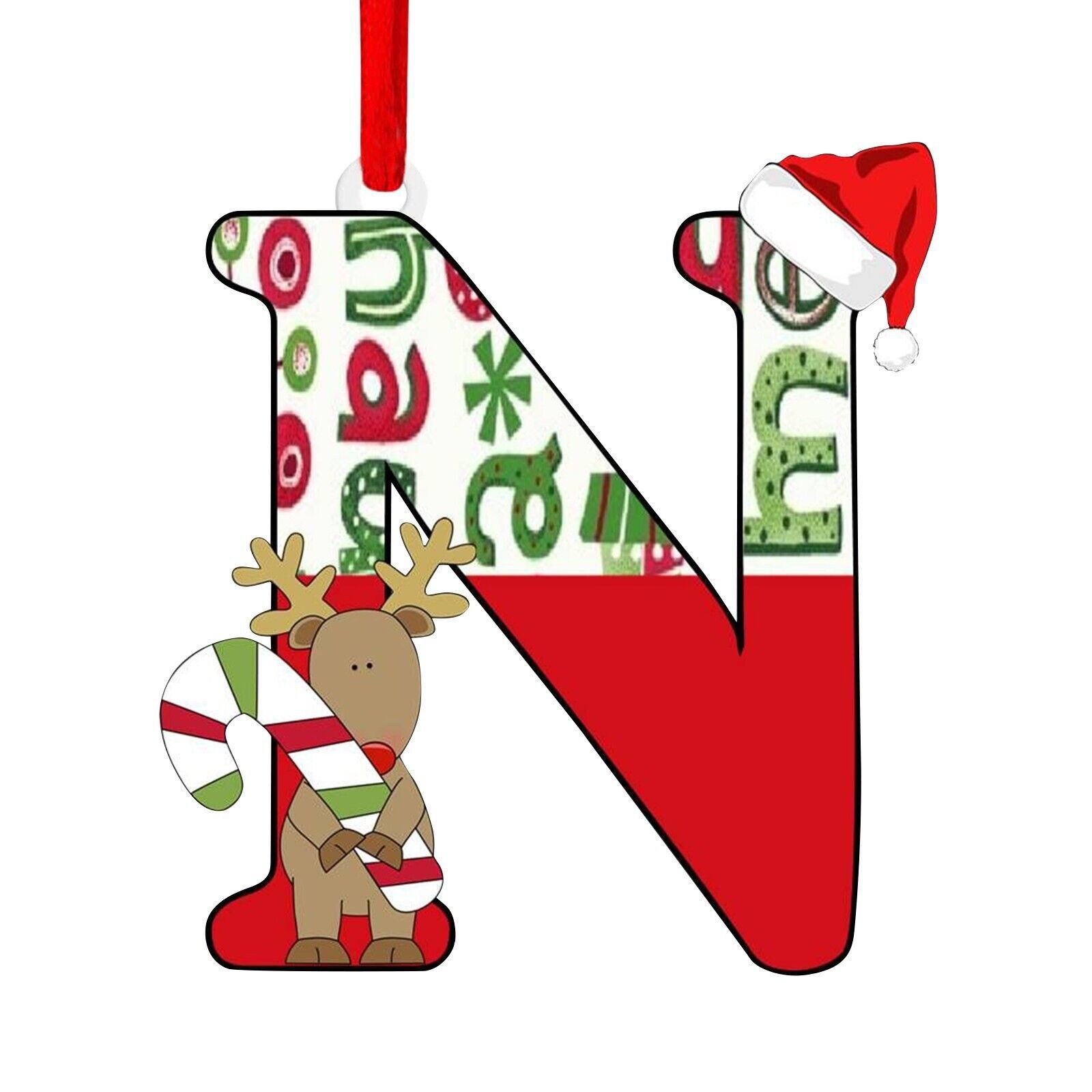Nuevo alfabeto inglés creativo transfronterizo acrílico plano árbol de Navidad decorativo regalo de decoración de fiesta image 19