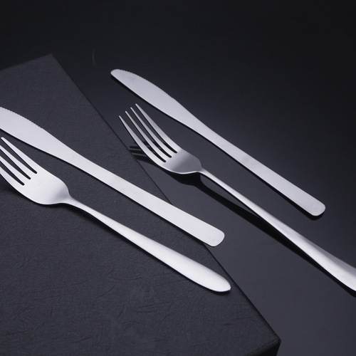 Stainless steel cutlery, household tableware two-piece set, hotel restaurant, western dessert fork, steak cutlery, cross-border wholesale