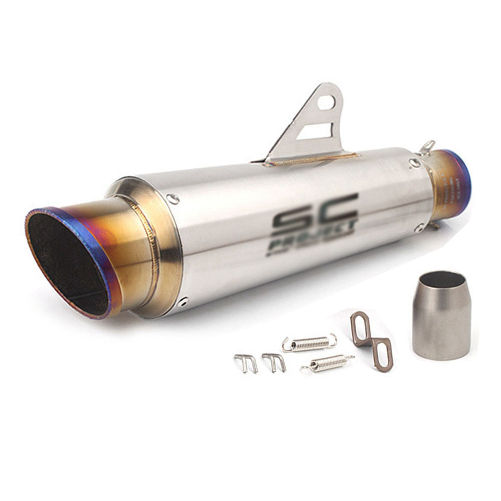 Shark Mouth over Exhaust Motorcycle Exhaust Pipe Suitable for Ninja 400/Z250/R6/R1/Cbr/Mt07/R3