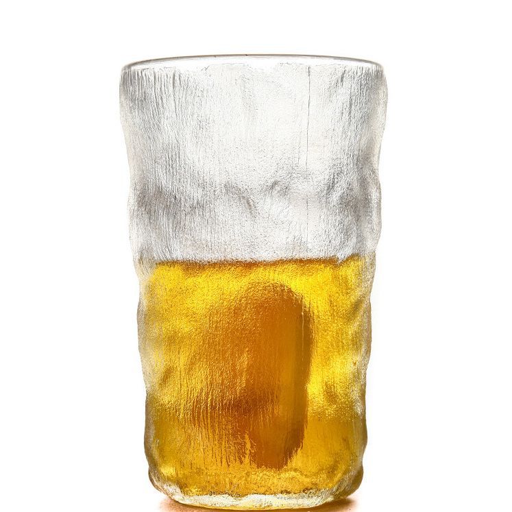 Patrón glaciar vaso taza de agua patrón de martillo japonés taza de whisky copa de vino jugo de vidrio taza de café taza de regalo