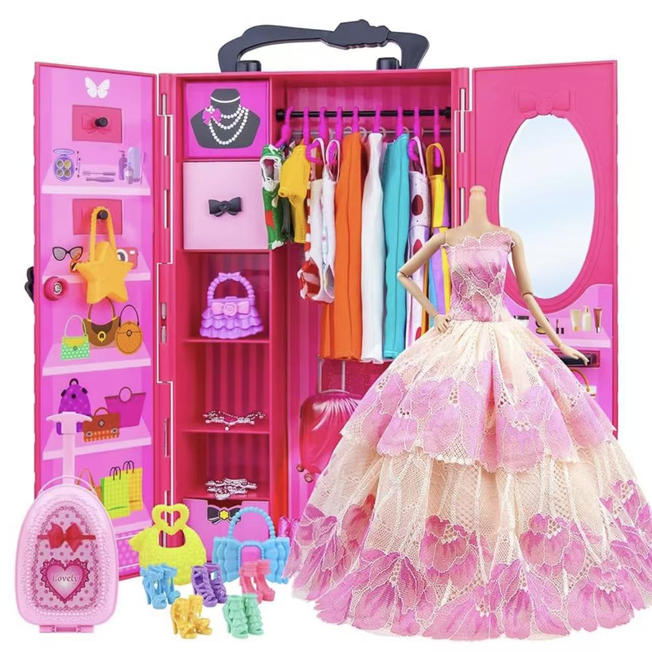 Dress-up doll clothes, AliExpress cross-border foreign trade wholesale girls' toys accessories, wedding dresses, skirts, shoes and jewelry
