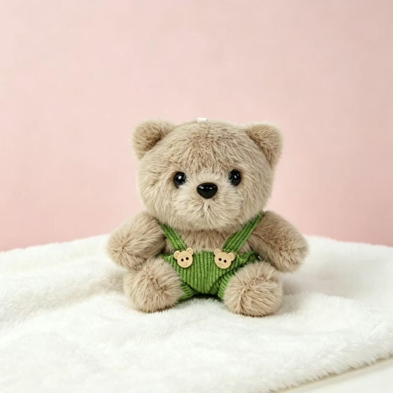 Vestido osos llaveros muñecas de peluche camisetas pantalones mochila colgante pequeño regalo colgante muñeca de peluche