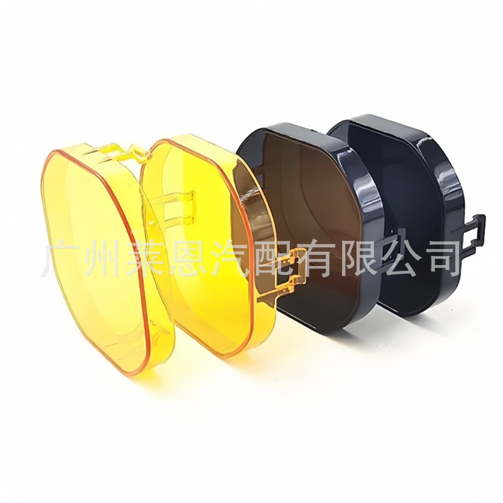 四叶草黑色遮光灯罩汽车LED灯40W面盖越野车射灯遮光灯罩黄色罩子