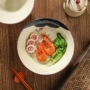 家用陶瓷釉下彩复古风面碗