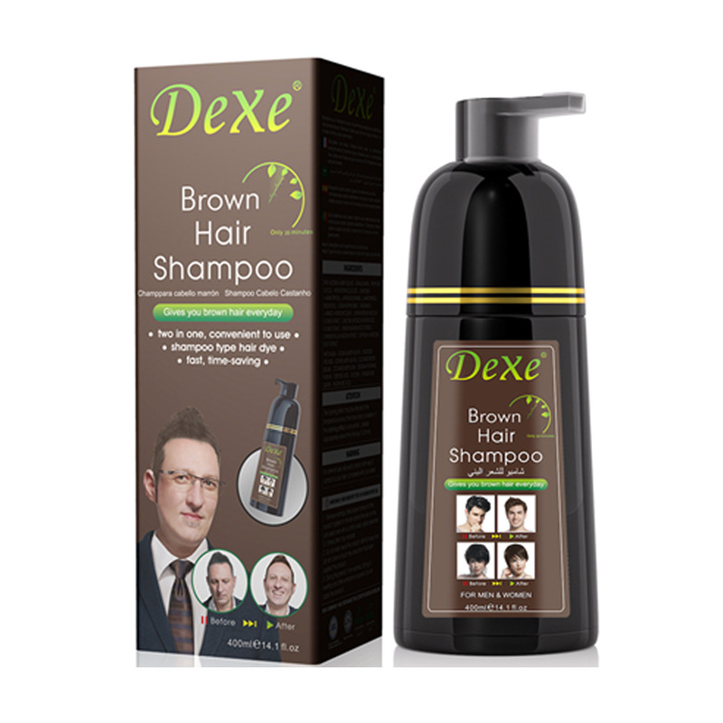 跨境一支黑Balck Hair Dye Shampoo植物染发剂膏梳洗发水染发变黑|undefined