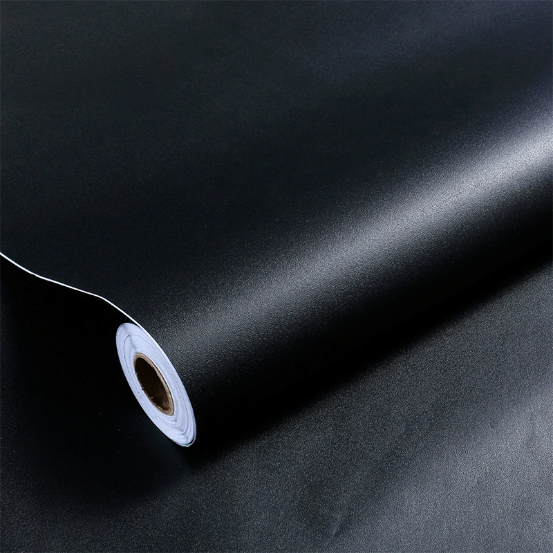 Черные обои самоклеящиеся водонепроницаемые и влагостойкие обои для спальни, общежития, наклейка для домашнего рабочего стола, матовый фон, наклейка на стену, самоклеящаяся