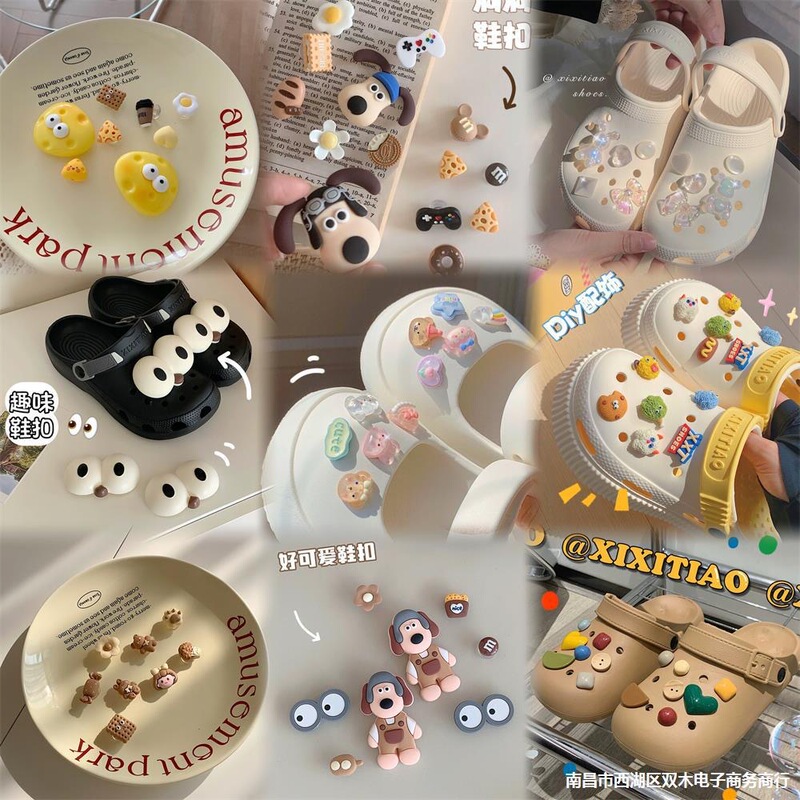 Cave Shoes Accessories Cute Cartoon DIY Shoe Buckle Shoe Flower Shoe Buckle Shoe Buckle Accessories Accessories Buckle Accessories PVC Shoe Buckle