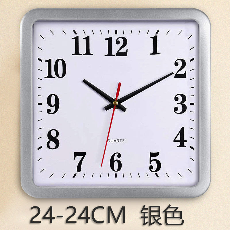 Reloj sala de estar casa decoración de pared de la habitación de los niños dormitorio reloj de cuarzo rectangular simple moda relojes de pared