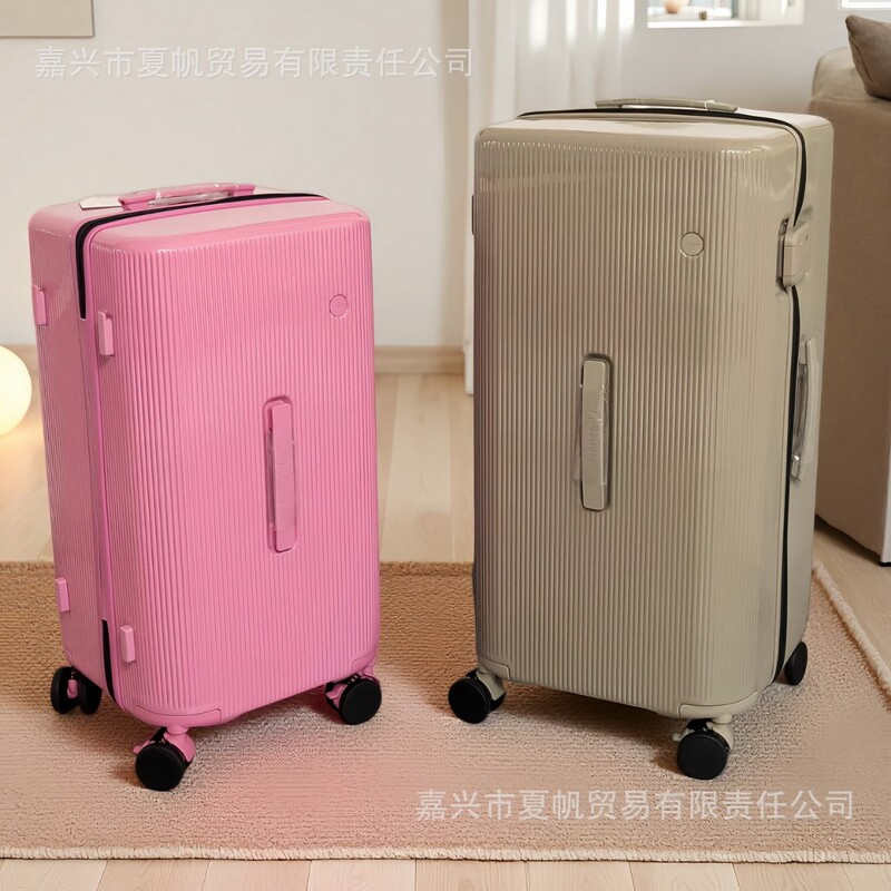 Export Trunk Type Thickened Suitcase for Men and Women, Shockproof with Universal Wheels, Large Capacity, Lightweight Travel Trolley Case