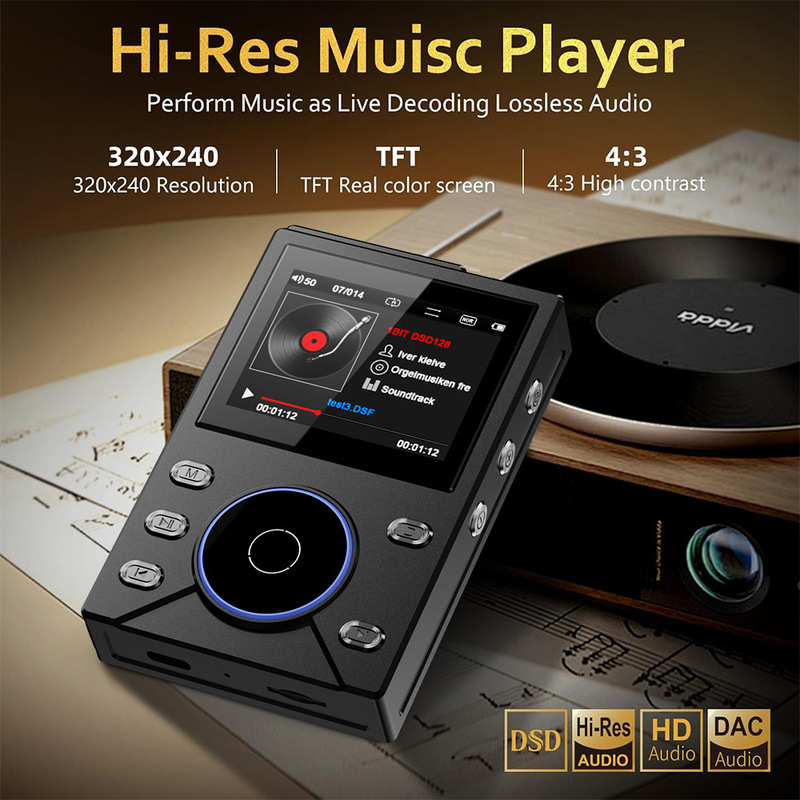 [外贸版]HIFI音乐播放器无损音乐DSD256母带级音质随身听蓝牙车载|undefined