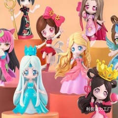 叶 罗丽梦菲灵冰公主孔雀盲盒手办模型摆件可爱礼物女孩娃娃批发