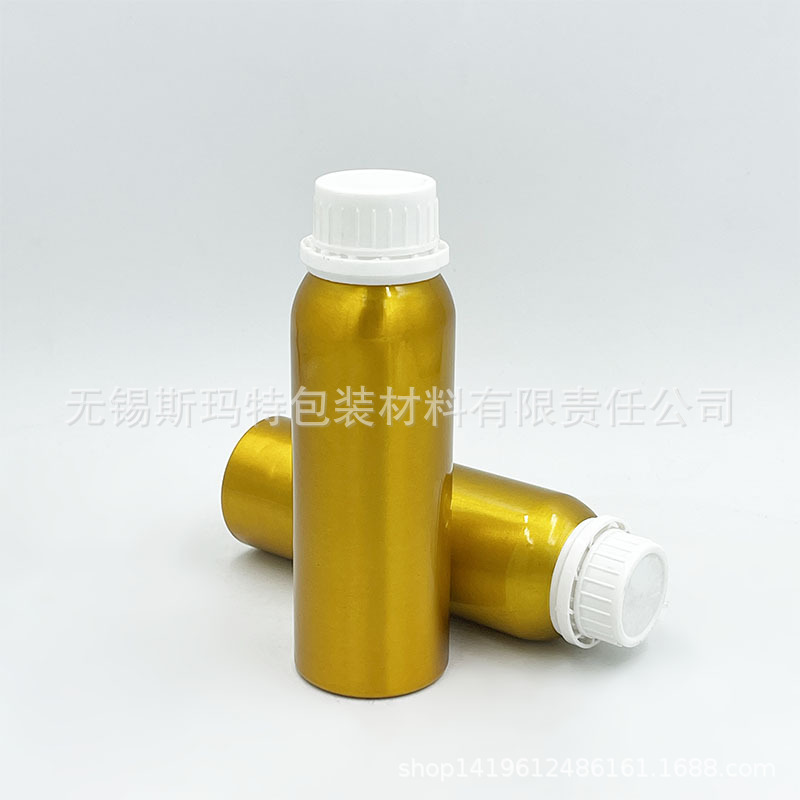 500ml毫升食品精油  香精包装铝瓶 铝罐 金色