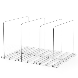 Cross-border Transparent Adjustable Partition for Men and Women Wallet Closet Organize Bookshelf Bedroom Handbag Divider Display Rack
