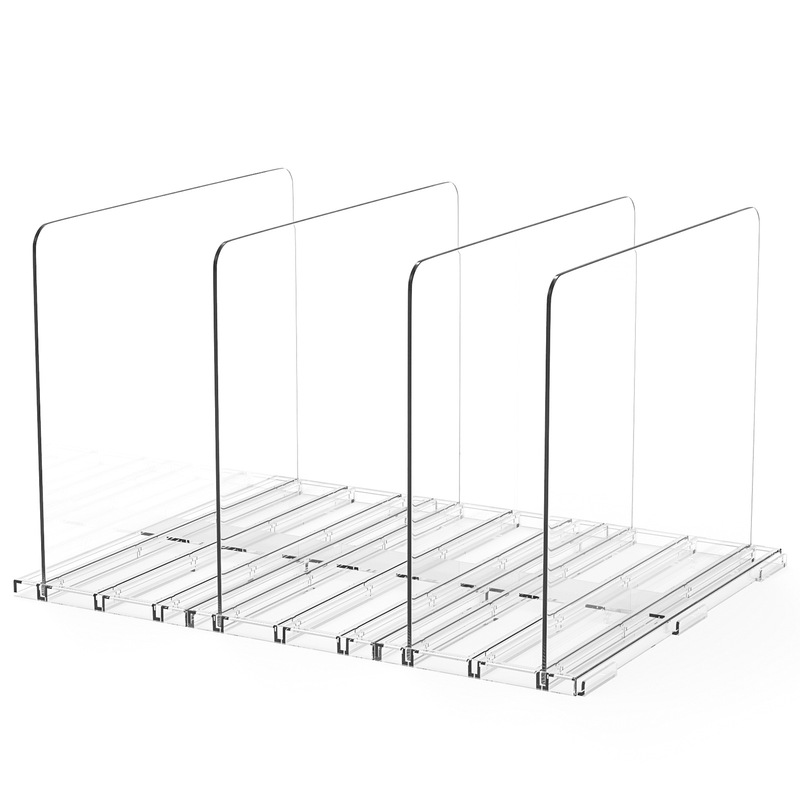 Cross-border Transparent Adjustable Partition for Men and Women Wallet Closet Organize Bookshelf Bedroom Handbag Divider Display Rack