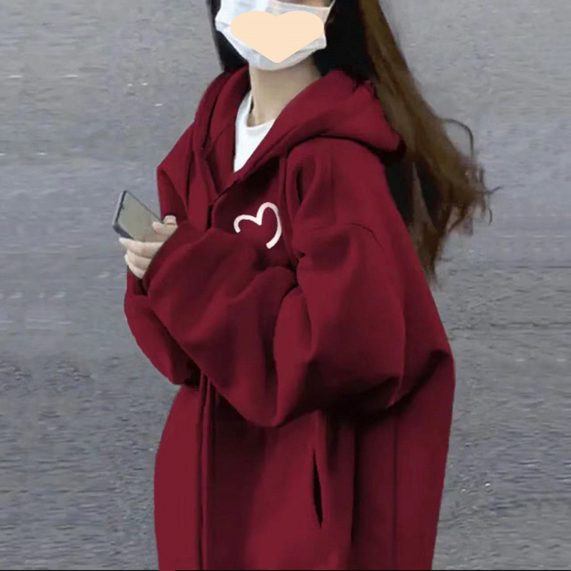 무거운 실버 폭스 벨벳 코튼 지퍼 재킷 여성 가을 및 겨울 새로운 게으른 스타일 느슨한 캐주얼 올 매치 트렌디 가디건 재킷