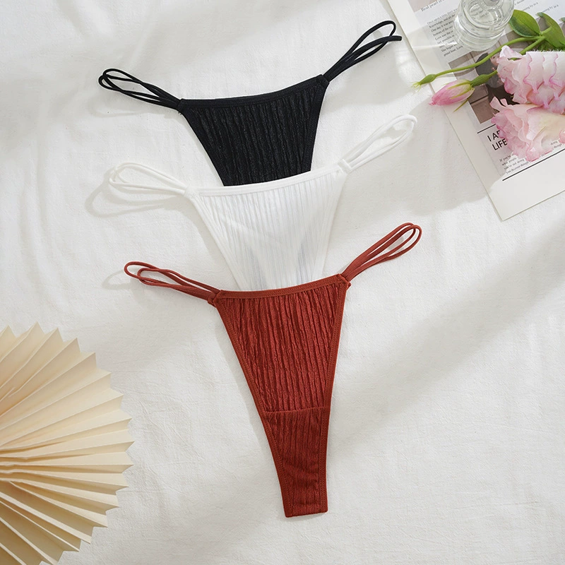 (Cross-border trading), sexy cotton breathable trousers, European style, thin strap