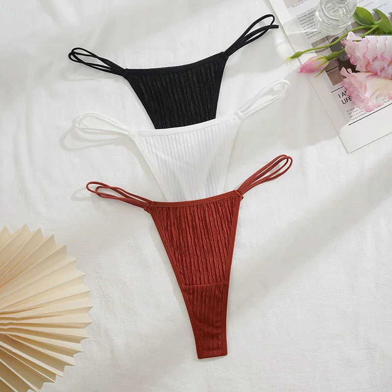 (Cross-border trading), sexy cotton breathable trousers, European style, thin strap