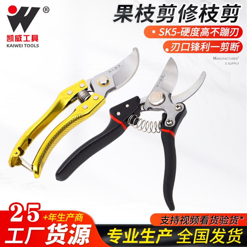 精品果树剪园林修枝省力树枝剪枝叶剪刀园艺剪刀工具厂家批发
