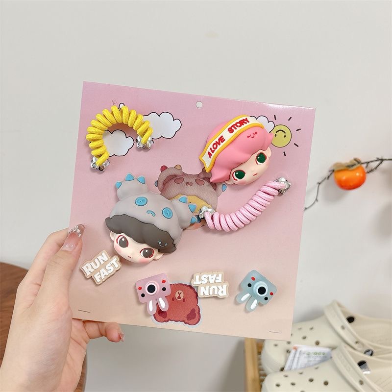 파란 머리 소녀 + 사랑 극장 [여섯 가지 작은 액세서리] 노란색 핑크 벨트