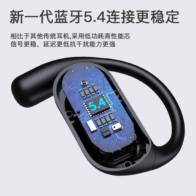 国境を越えた人気の非インイヤー LCD カラー スクリーン AI 翻訳ヘッドセット イヤーフック OWS Bluetooth ヘッドセット 長いバッテリー寿命 スマート スポーツ|undefined