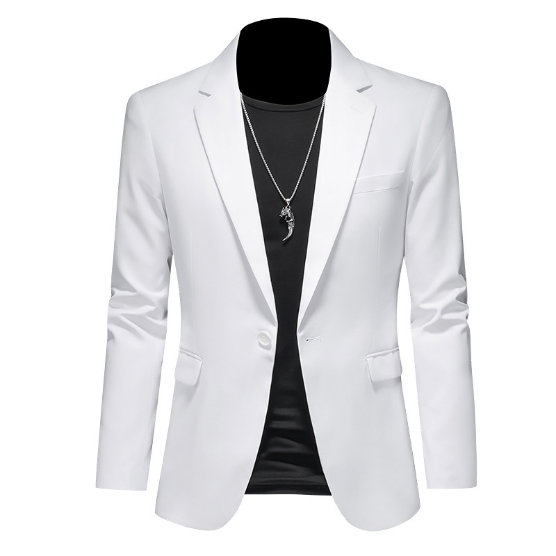New Men's Casual Suit Large Size Slim-fit Suit Jacket Men's Wedding Dress Business Suit Single Western Jacket