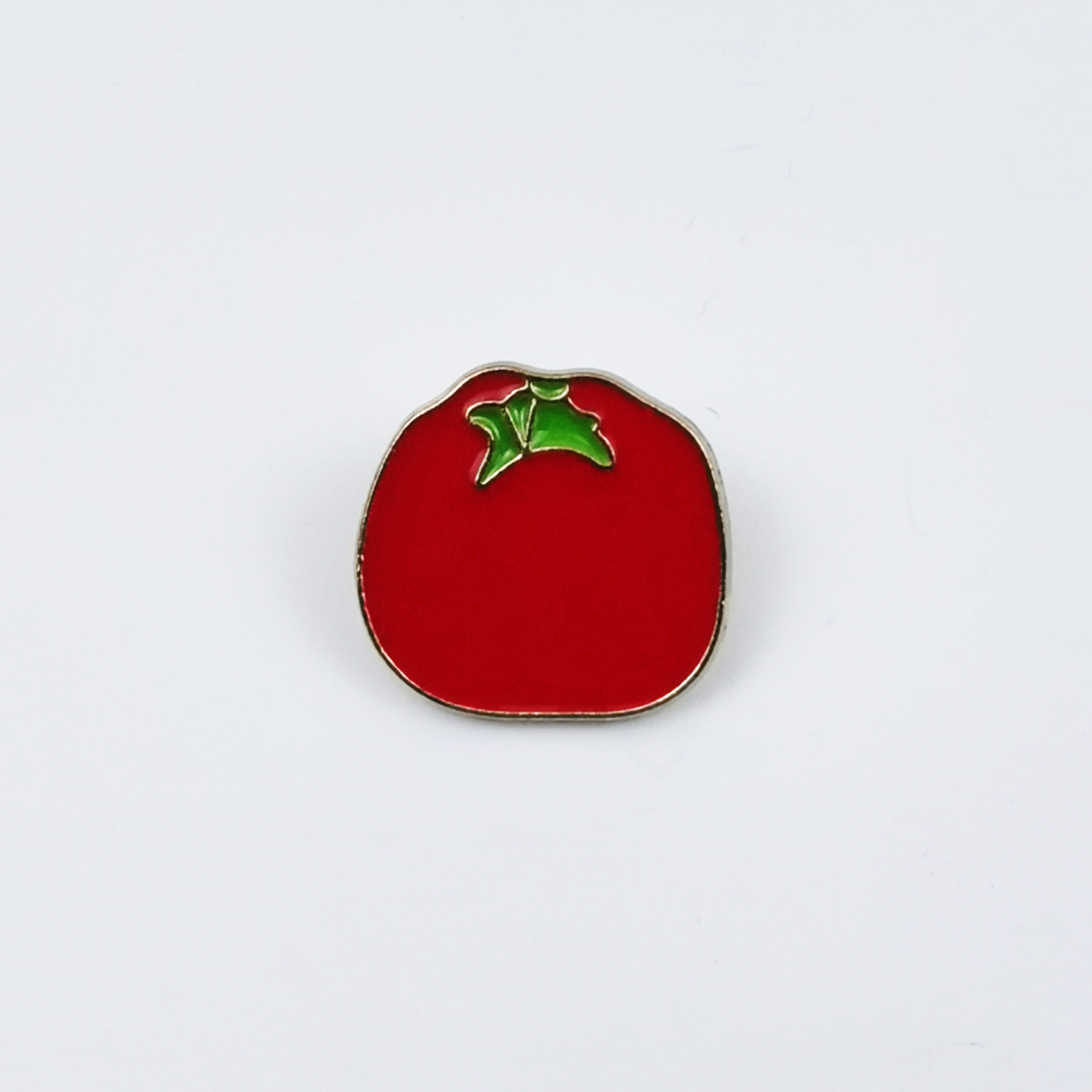 Bonito bolso de broche de aleación de tomate y huevo pequeño colgante joyería medalla ropa creativa accesorios broche broche
