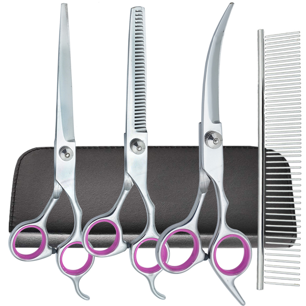 Tijeras para mascotas, tijeras de acero inoxidable para recorte de pelo para perros, tijeras de dientes delgadas profesionales, tijeras de corte de pelo, tijeras de corte de pelo para gatos, artefacto