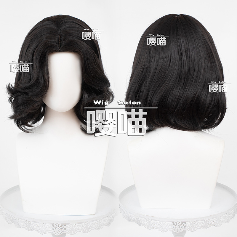 Maggie the Fifth Personality Margarita Dancer Ivory Tower Cosplay Wig with Realistic Scalp Top Black Universal