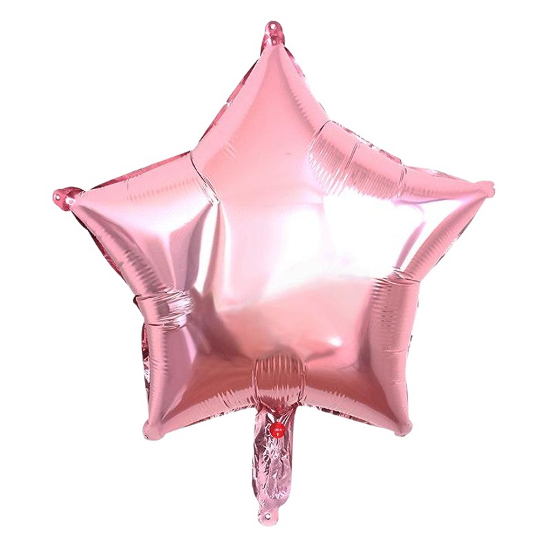 Globo de aluminio de estrella de 5 puntas de 18" rojo, inflable, para Día de la Independencia