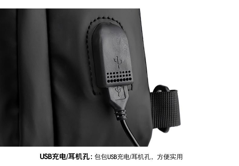 New business commuting lightweight single-shoulder bag, nylon hand-held men's crossbody bag, simple and casual chest bag, one-piece consignment undefined