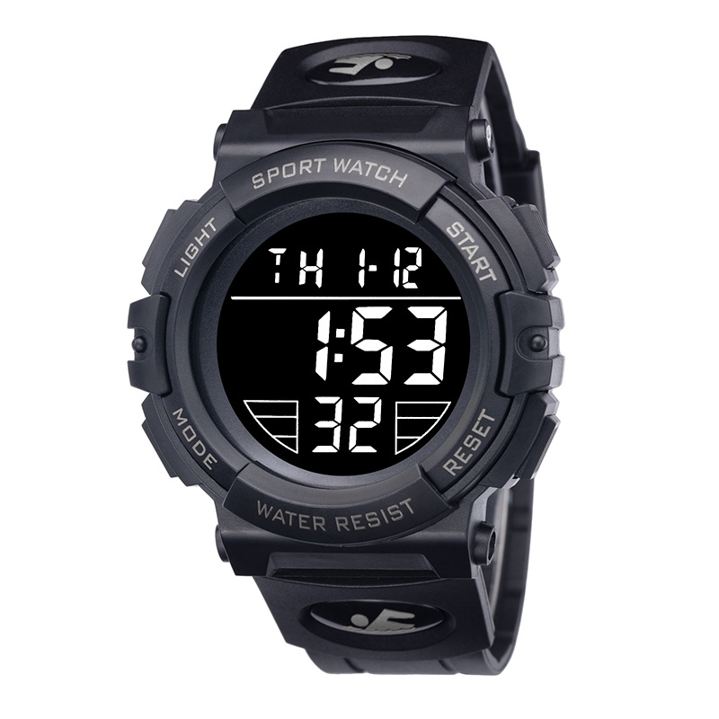 Comercio exterior popular moda al aire libre reloj electrónico estilo deportivo de moda LED alarma de luz fría hombres y mujeres reloj de la escuela secundaria