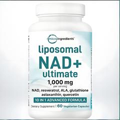 美区现货跨境TK 亚马逊爆款 liposomal NAD+ Capsules 60粒现货