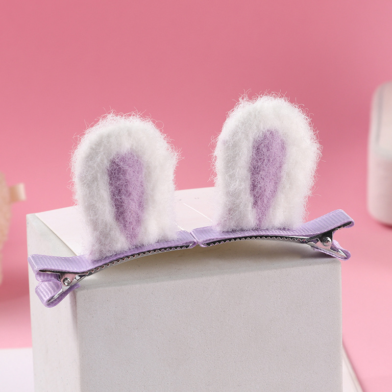 19 # 보라색 토끼 귀 1 쌍