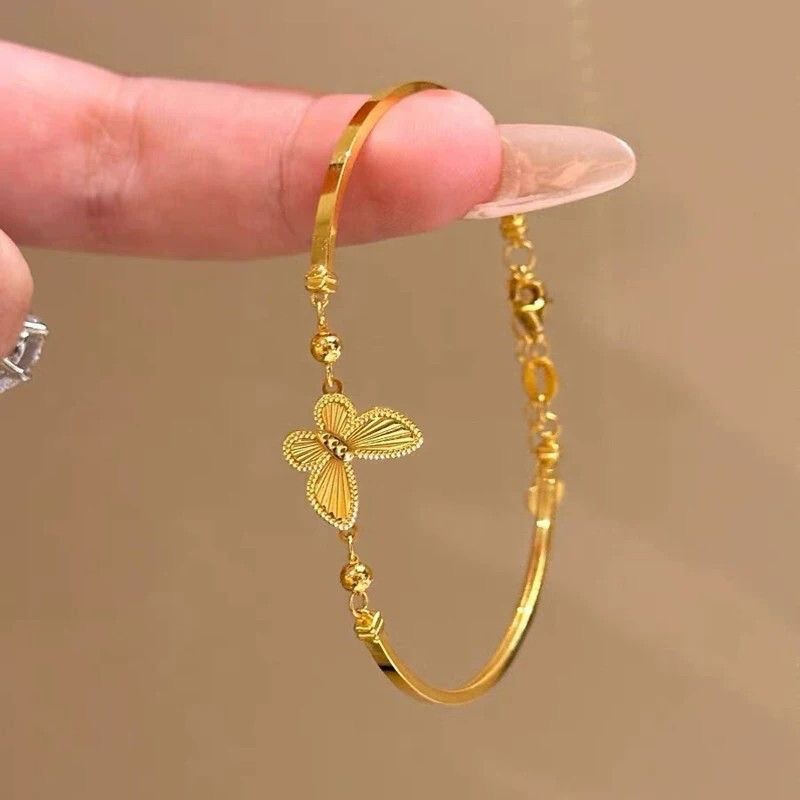 New Butterfly Bracelet for Women, New Light Luxury Niche Design, Gold-Plated Jewelry, Versatile, Exquisite and Fashionable Bracelet New Butterfly Bracelet for Women, New Light Luxury Niche Design, Gold-Plated Jewelry, Versatile, Exquisite and Fashionable Bracelet