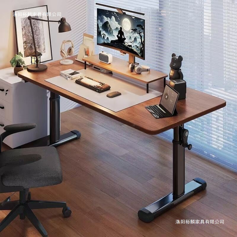 Adjustable height bedroom desk, suitable for home use, students, studying, gaming, writing, and office work; rectangular computer desk, workstation Adjustable height bedroom desk, suitable for home use, students, studying, gaming, writing, and office work; rectangular computer desk, workstation