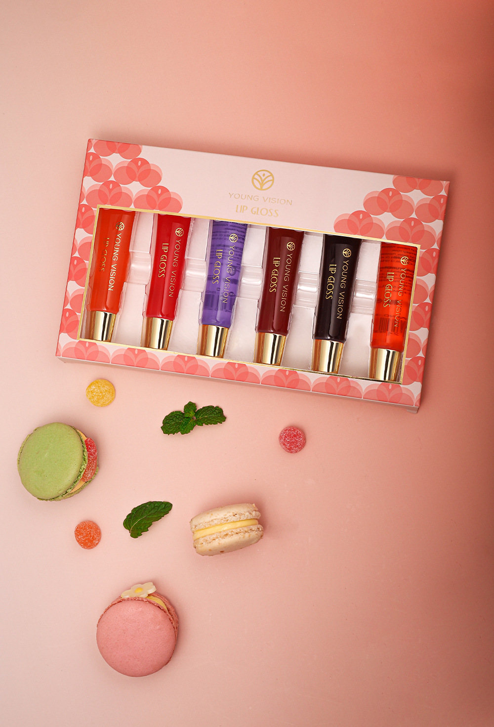 YOUNG VISION Lip Oil 6-bottle Set, Lip Gloss, Mint Lip Lotion, Hydrating Lip Oil undefined