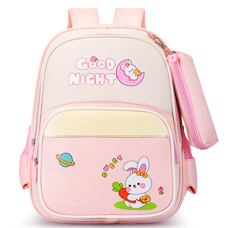 Mochila transpirable para estudiantes de primaria 1234 mochila de niñas de grado mochila de dibujos animados para niños pequeños