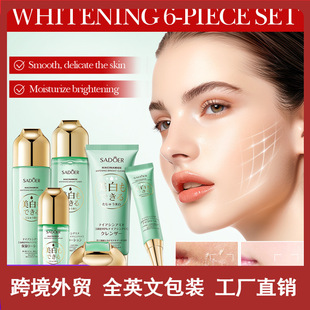 Full English Sadoer Niacinamide Whitening and Brightening Skin Care Gift Box Moisturizing Skin Care Kit Cross-Border Foreign Trade Wholesale