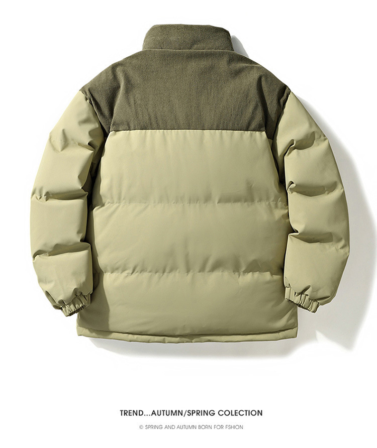 Doudoune à col montant pour homme et femme – Manteau d'hiver en coton 200 g (7 couleurs)_voghion.com