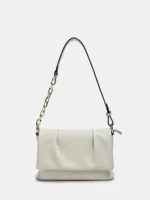 Сумка через плечо на одно плечо из натуральной кожи, Кожзаместитель? Genuine Leather, компактные размеры 23×7.5×15 см