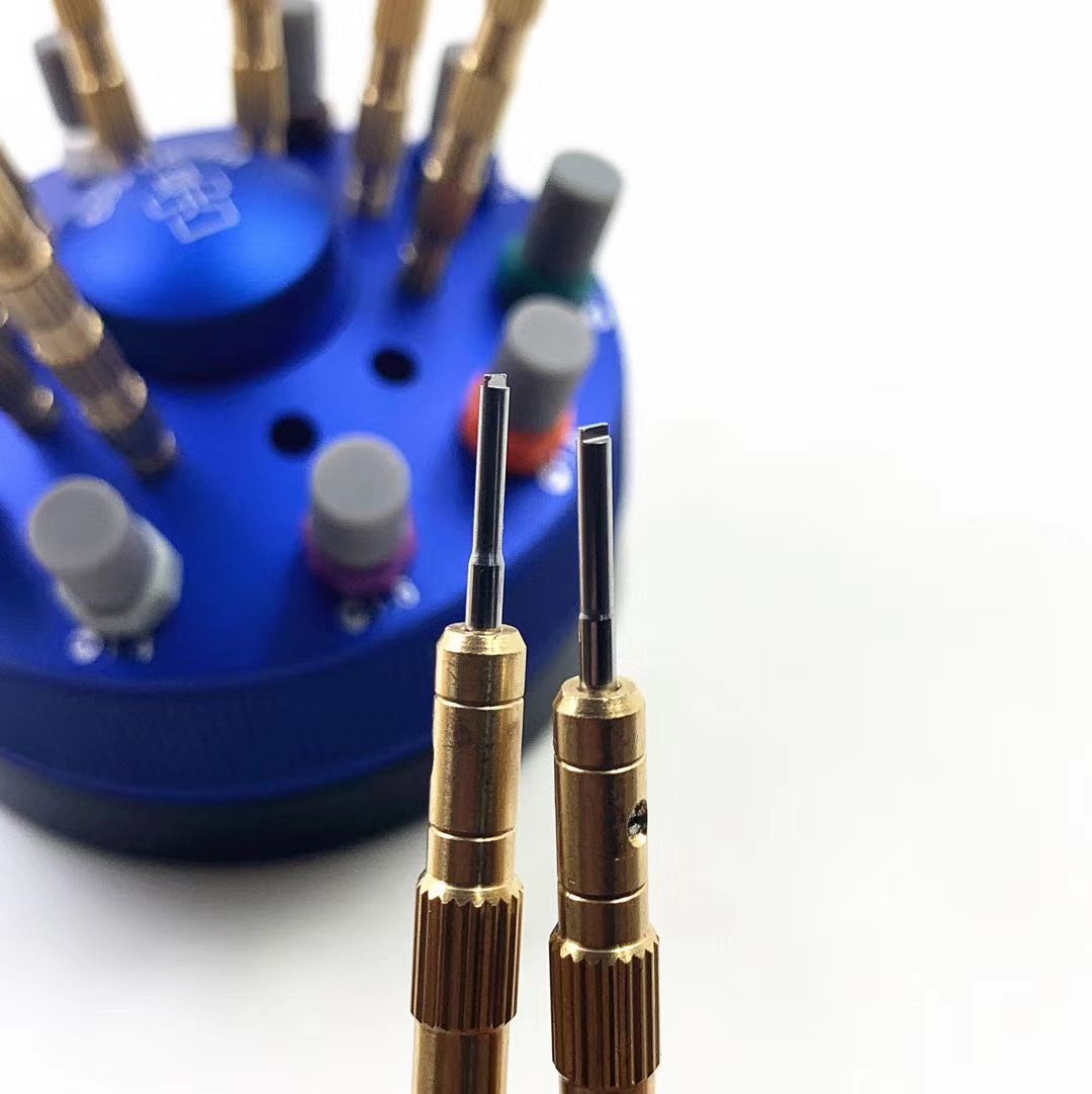 铜柄螺丝刀 防滑螺丝批带滚珠轴承T形无痕机芯螺丝刀 修表工具