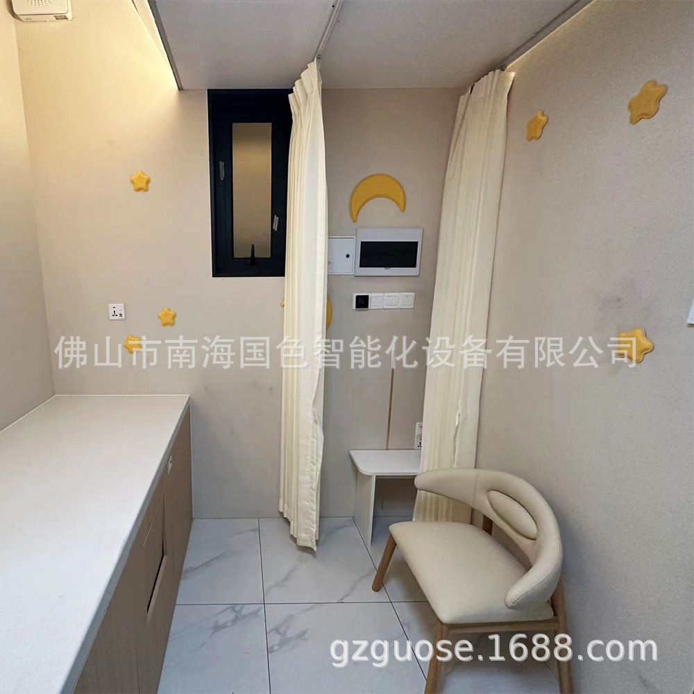 Red escénica rojo creativo móvil ensamblado Sala materna y infantil desmontaje apoyo Casa de acero ligero sala de enfermería