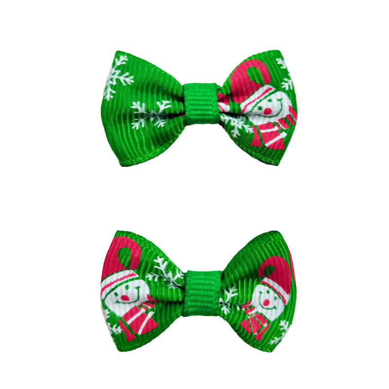 뾰족한 코 눈사람 눈송이 녹색