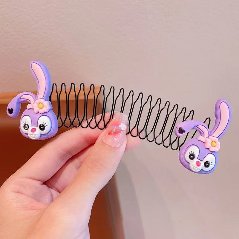 赤ちゃんの切れ毛加工品、子供用特別人気コーム、イチゴクマのヘアピン、女の子用固定加工品、プルヘアコーム|undefined