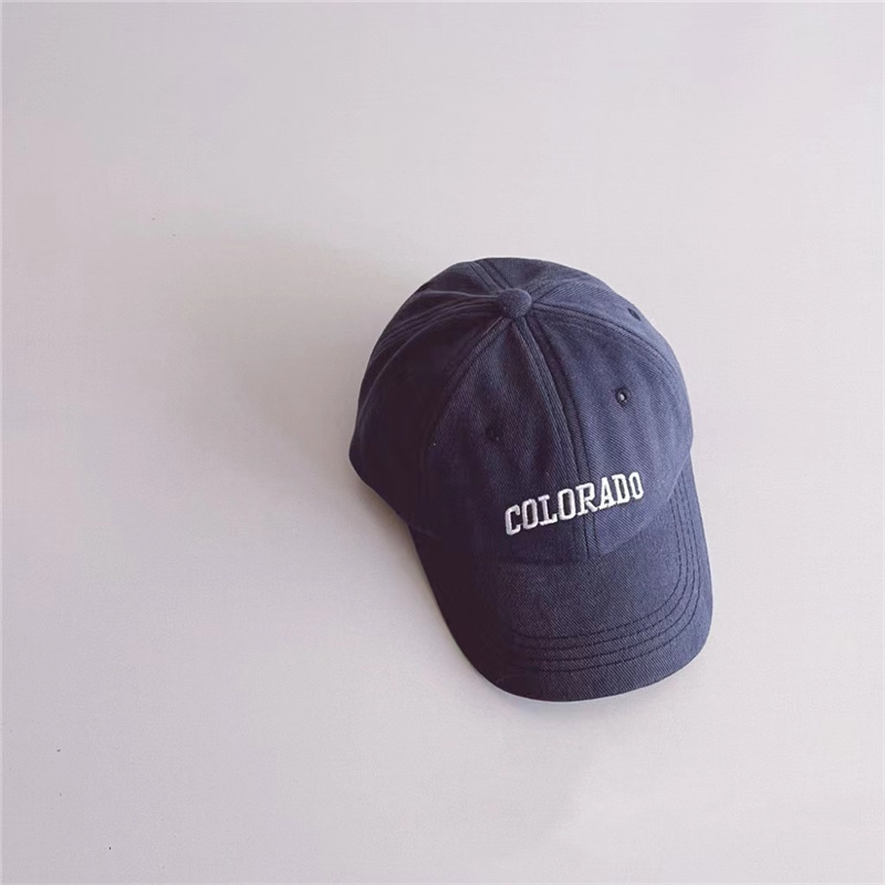 Internet celebridad estilo simple niños enarbolado tapa moda suave superior niños y niñas forma cóncava estilo coreano hip hop gorra de béisbol